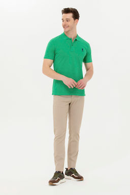 Мужская зеленая базовая футболка - U.s. polo assn фото 18