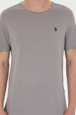 Мужская темно-серая базовая футболка Неожиданная скидка в корзине - U.s. polo assn фото 6