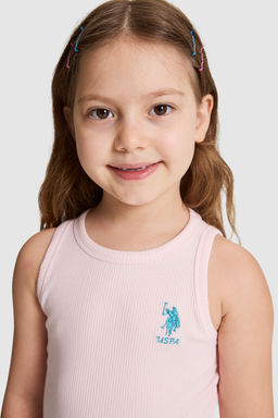 K_z _ocuk A__k Pembe Bisiklet Yaka Basic Ti__rt - U.s. polo assn фото 2