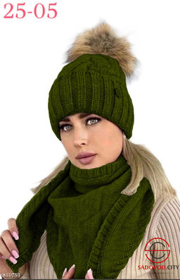 Комплект 2в1 шапка внутри флис - Bruno фото 4