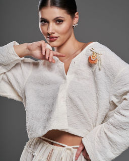 Брошь из натуральной ракушки - Sahar art lab фото 4