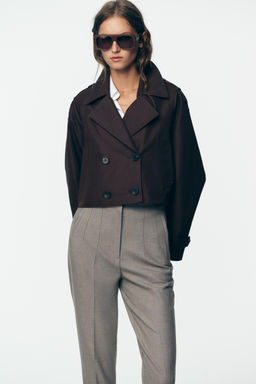 HIGH-WAIST TROUSERS - Zara фото 16
