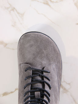 Босоногие ботинки 351.NATAbl.Серый замок замша/байка