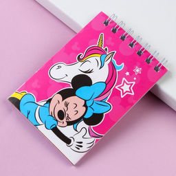 Цена за 10 шт. Блокнот А7 32 л, на гребне, Минни и Единорог, Минни Маус