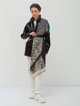 в СОСТАВЕ ШЕРСТЬ и КАШЕМИР! Большой,теплый двусторонний палантин - Tantino фото 2