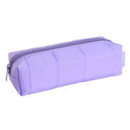 Пенал школьный Феникс+, арт.68356/ 24 СИРЕНЕВЫЙ СТЕГАНЫЙ (без наполнения, 19.5х5.5х6.5 см, полиэстер