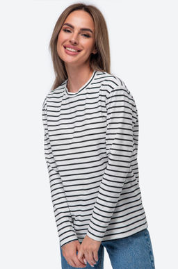 Женский лонгслив в полоску Happy Fox  фото 7