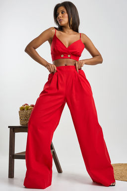 Топ льняной на регулируемых бретелях - Fly фото 15