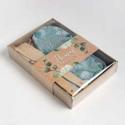 Набор подарочный Доляна Flower kitchen: варежка 20х28 см, прихватка 17х17 см, 2 лопатки  фото 9