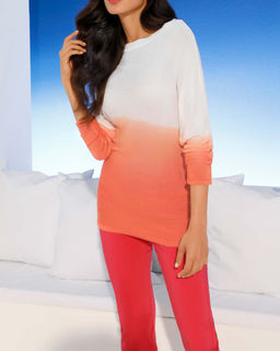 Пуловер, папайя-белый