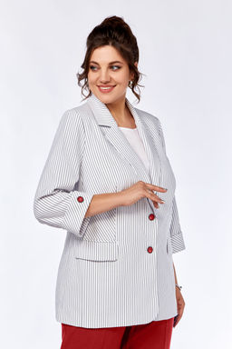 Костюм Olga Style С707/1 полоска/красный