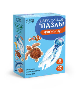 ФРЕЯ PZL-BК-008 Пазлы для малышей Обитатели морей и океанов 27 элемент
