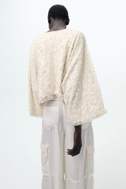 SEQUINNED BEADED CARDIGAN - Zara фото 5