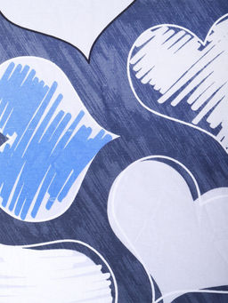 Простыня поплин - РОМАНТИКА (синий) 180х215