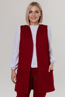 Жилет эко-замша 4241/02/Пыльно-голубой - Rise фото 14