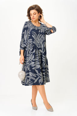 Платье Michel Chic 2164/1 синий узор