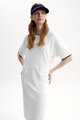 ЕВТ 5067/белый платье жен