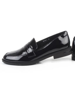 03-DCO163-1 BLACK Лоферы женские (натуральная кожа)