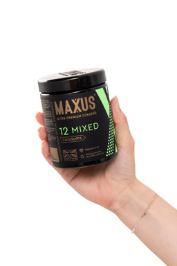 Презервативы Maxus Mixed, набор, латекс, пластиковый кейс, 12 шт.