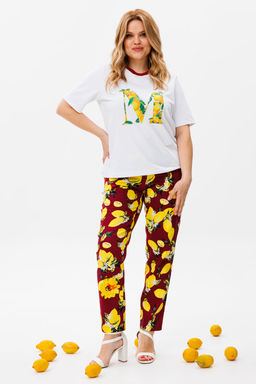 Костюм Michel Chic 1380 белый, бордо фото 5