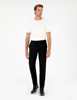 Siyah Ex. Slim Fit Kuma_ Pantolon