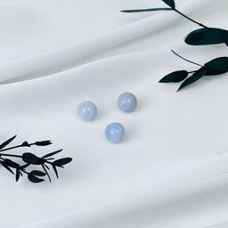 Бусины для украшений из Голубого агата (3 шт)