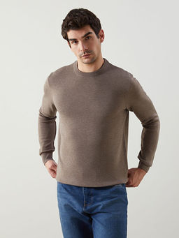 Bisiklet Yaka Erkek Triko Kazak