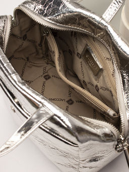 LACCOMA сумка НИ6113-серебристый натуральная кожа хлопок