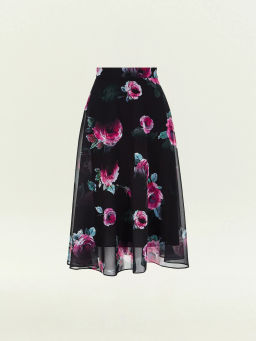 Юбка миди из шифона с цветочным принтом, S873/armika - Emka фото 6