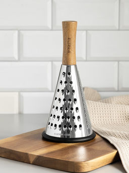 Терка круглая 11,3x24 черный дерево акации, нержавеющая сталь