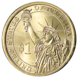 1 доллар 2014 года P США Калвин Кулидж 30-й президент США