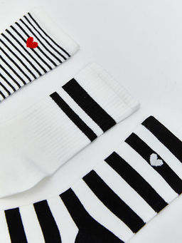 Desenli Kad?n Soket ?orap 5li