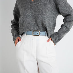 Ремень женский, ширина 3,3 см, пряжка металл, цвет голубой - Simaland фото 3