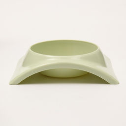 Миска пластиковая изогнутая 400 мл, 19,5 х 16,8 х 5 см, зелёная - Пижон фото 3