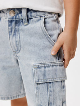 ACOOLA / Шорты джинсовые детские для мальчиков Annone светло-голубой  фото 5