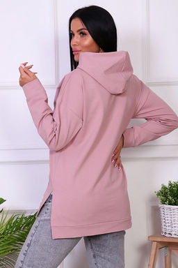 Толстовка с капюшоном, футер с лайкрой, сухая роза (844-2) - Плиона фото 6