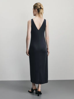 Сарафан с V-образным вырезом из модала / Zarina  фото 5