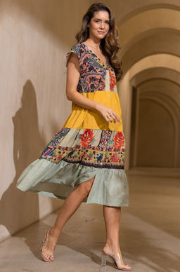 CAMBODJA 5278 Длинное платье-рубашка Mia-Amore с коротким рукавом  фото 2