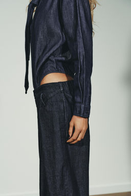 TRF DENIM TIE BODYSUIT - Zara фото 3