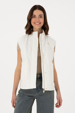 Kad_n Krem Yelek Sepette S_rpriz _ndirim