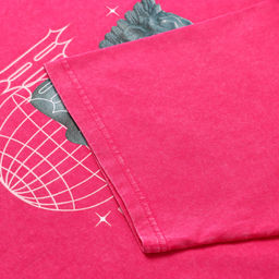 Футболка из вареного хлопка женская MIST Streetwear, розовая, размер M