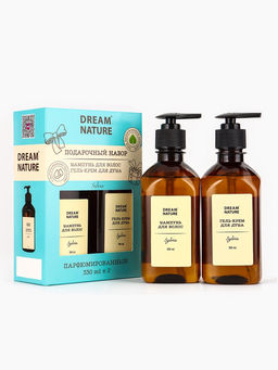 Подарочный набор женский DREAM NATURE Silvia: шампунь и гель-крем для душа по 330 мл