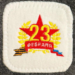 Шапка для бани с нашивкой 23 февраля - Банная забава фото 2