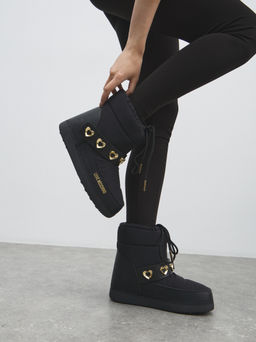 Женские дутики LOVE MOSCHINO SKI BOOT Артикул 4562698, черный  фото 6