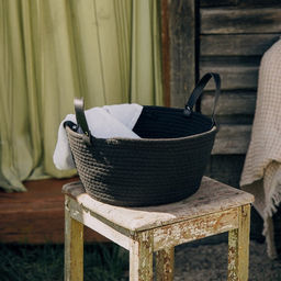 Корзина для хранения SL Home Луиза, плетёная, ручной работы, 333316 см, чёрная - Sima-land home фото 7