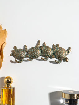 Крючки декоративные чугун "Четыре черепахи" 21,5х7х2 см