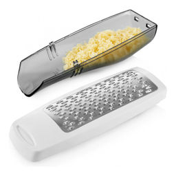 Терка с контейнером с мерной шкалой для сыра и овощей Walmer Home Chef, цвет белый