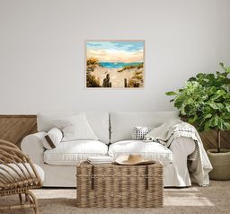 ФРЕЯ PNB/PLC-068 Набор для раскрашивания по номерам ( цветной холст ) 50 х 40 см На побережье