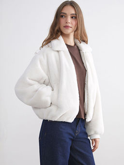 G?mlek Yaka Oversize Kad?n Pel?? Mont