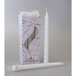 Цена за 12 шт. Свеча витая, 2.3×24.5 см, 5 ч, 50 г, белая